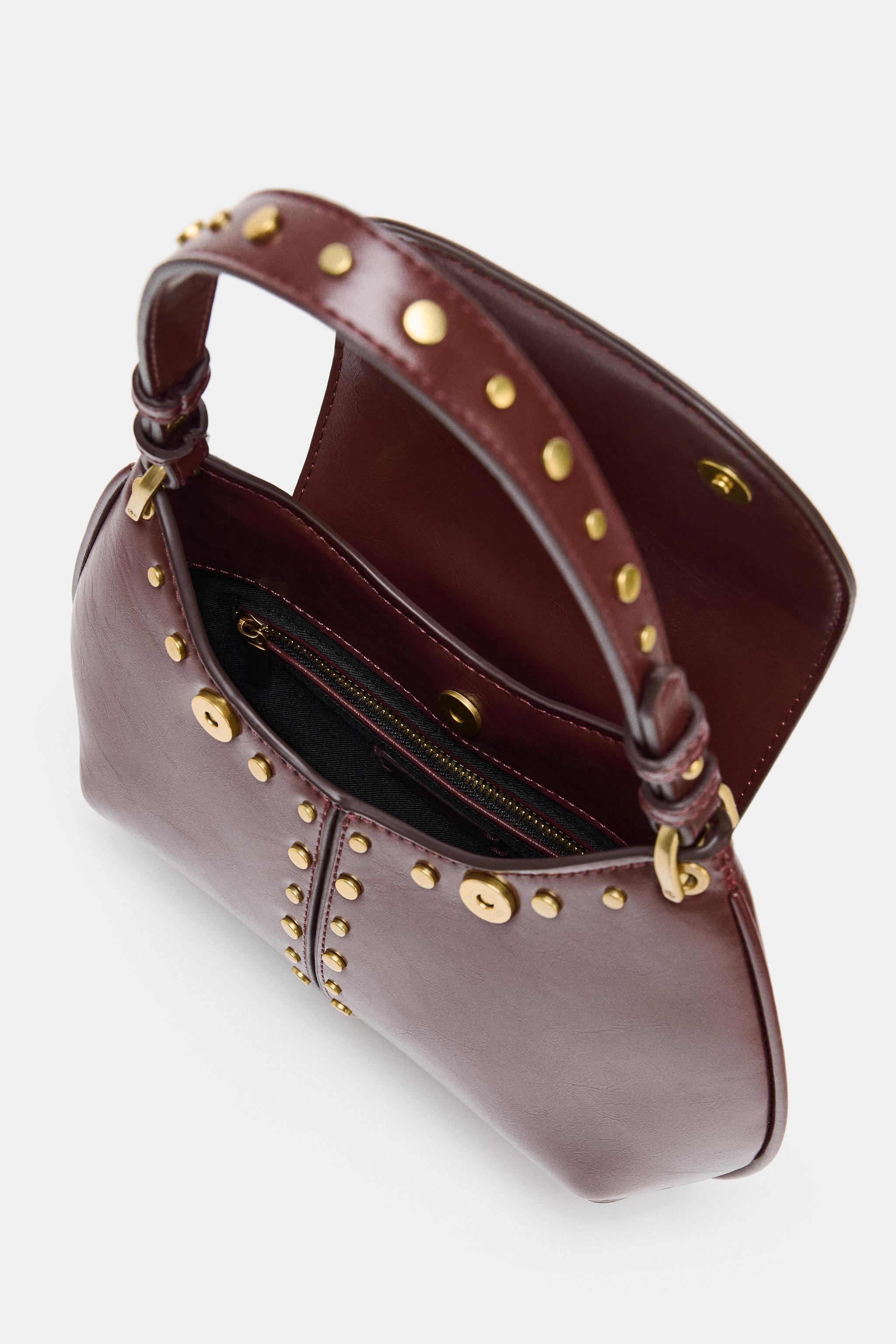 STUDDED SHOULDER BAG